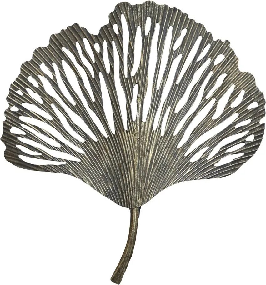 Mosadzná antik nástenná lampa list Ginco - 34*10*34 cm/ E27 / 40W