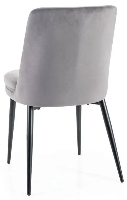 SIGNAL MEBLE Jedálenská stolička KAYLA VELVET, čierny mat/čierny bluvel 19