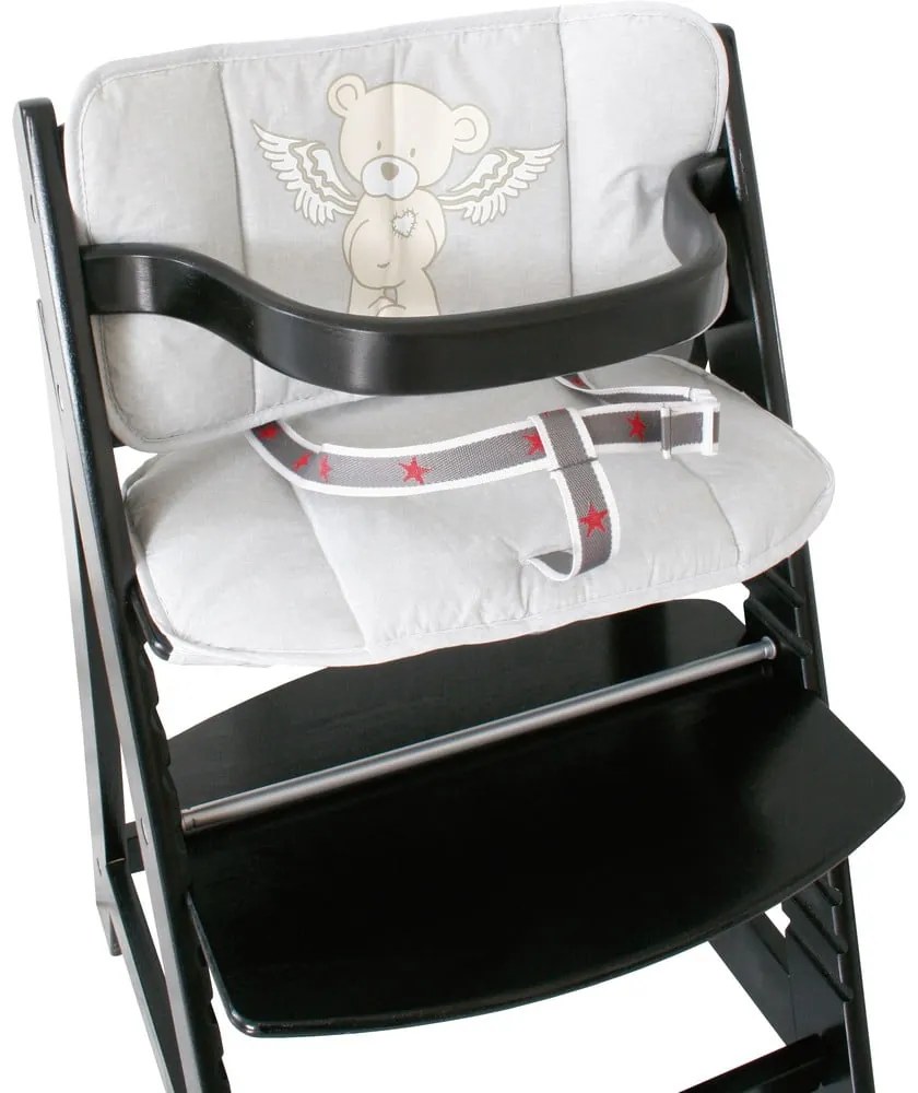 Sivá vložka do jedálenskej stoličky Heartbreakerbär – Roba