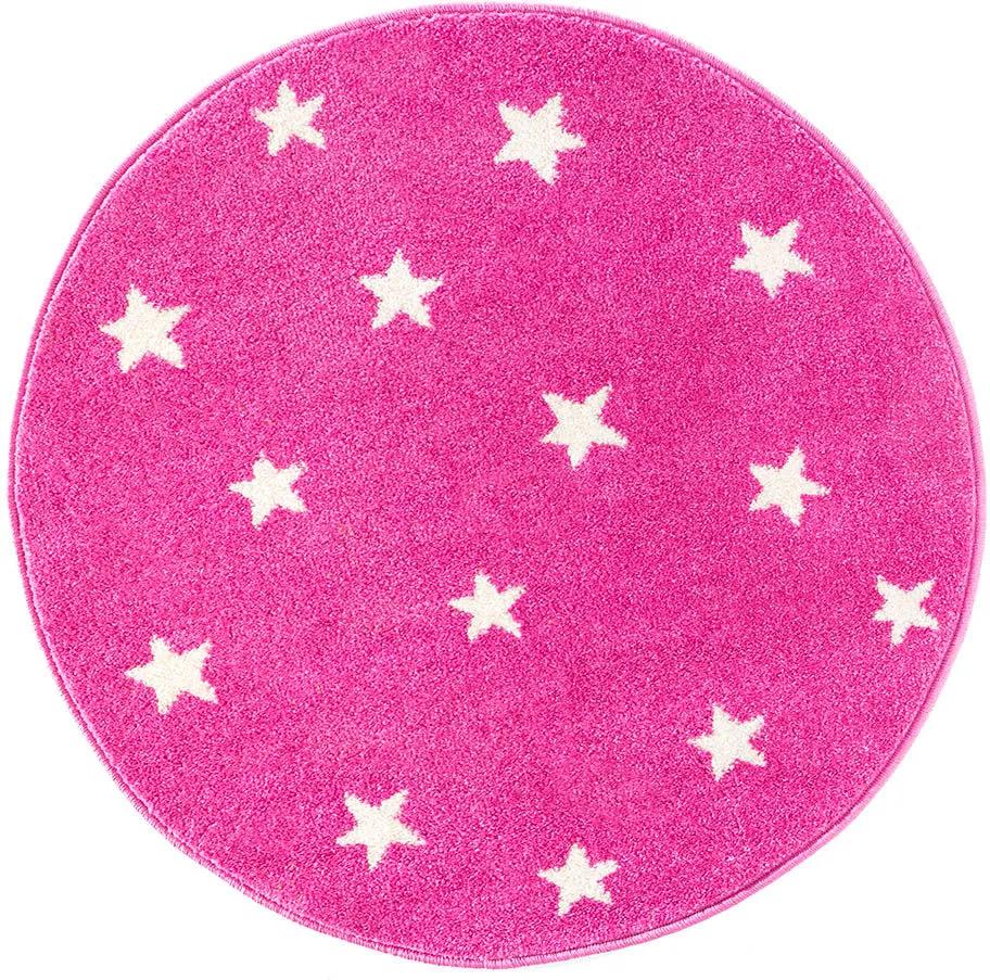 Koberec STARF ružový - 100x100 cm