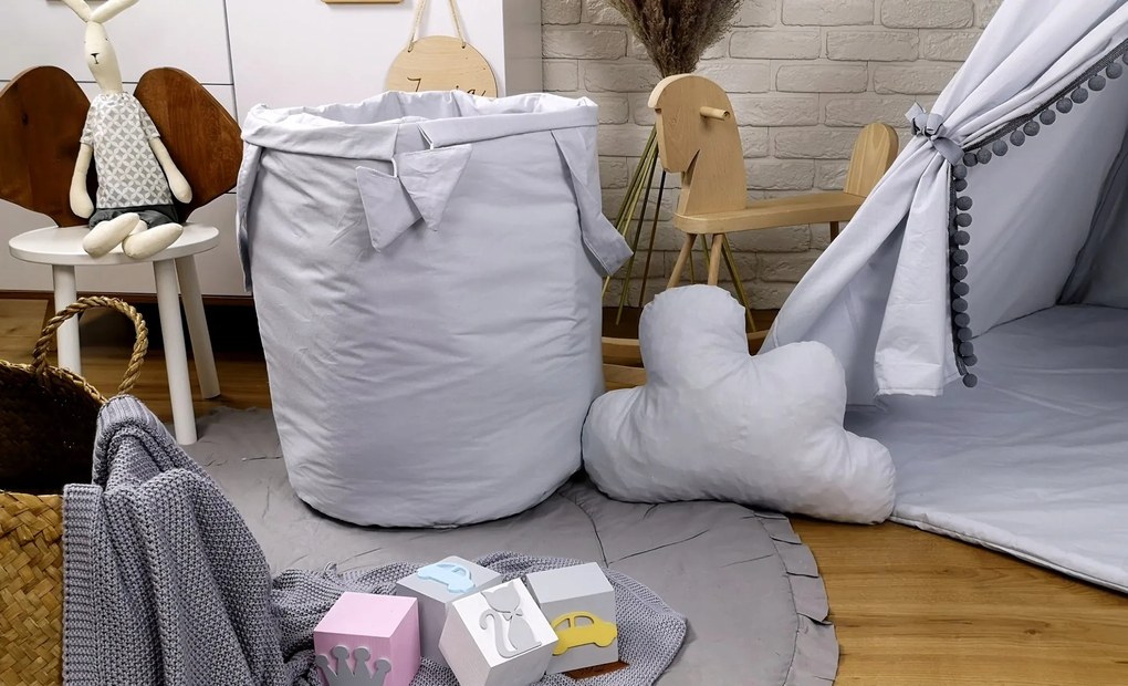 Detský stan TEEPEE (TÍPÍ) SUPERIOR s doplnkami - ŠEDÝ