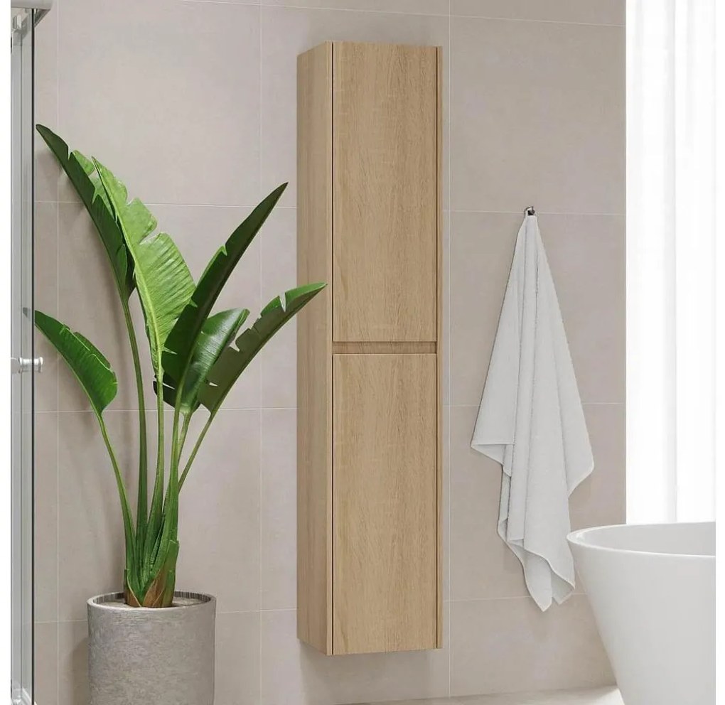 Kúpeľňová skrinka TRONDHEIM 174 cm dub