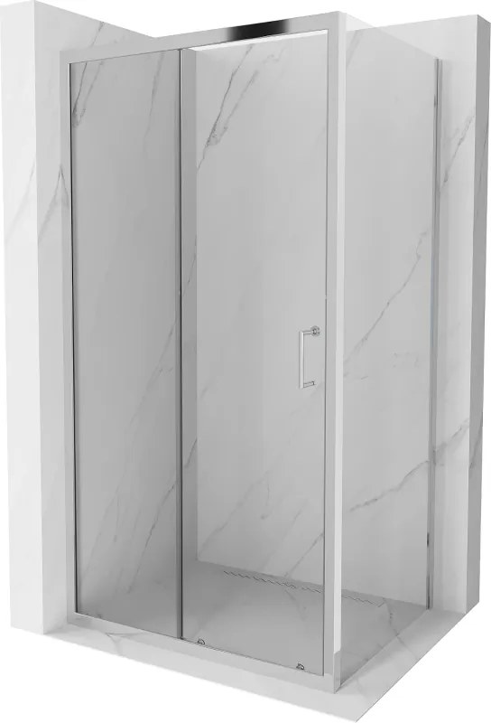 Mexen Apia, sprchový kút s posuvnými dverami 105 (dvere) x 70 (stena) cm, 6mm číre sklo, chrómový profil, 840-105-070-01-00