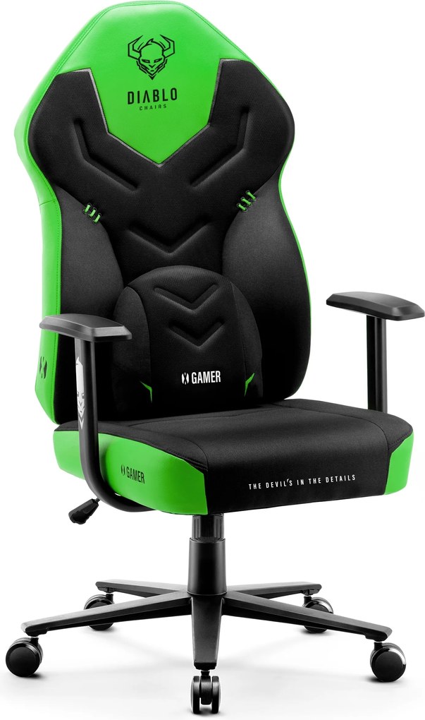 Herné kreslo Diablo X-Gamer 2.0 Normal Size čierno-zelené