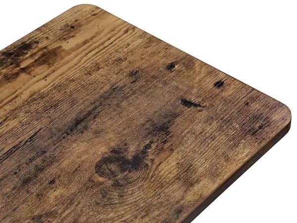 Mobilný odkladací stolík ELDUR hnedá/čierna