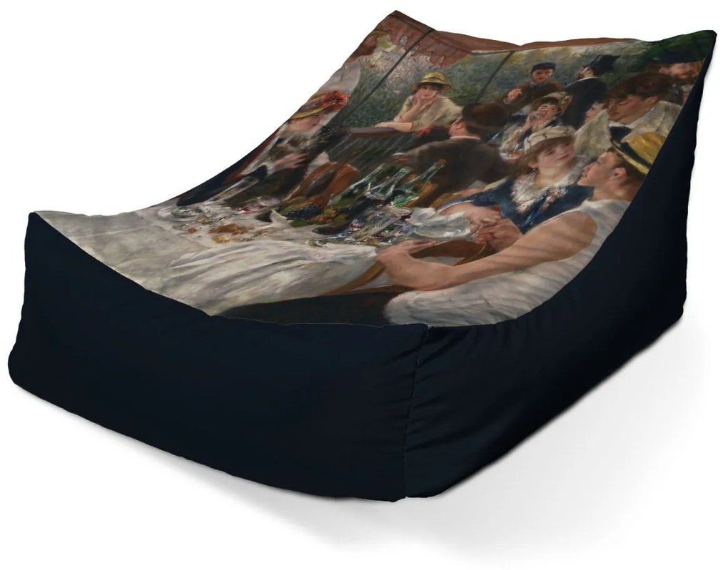 Sablio Sedací vak Lounge Raňajky veslárov - Auguste Renoir - 120 x 100 x 80 cm
