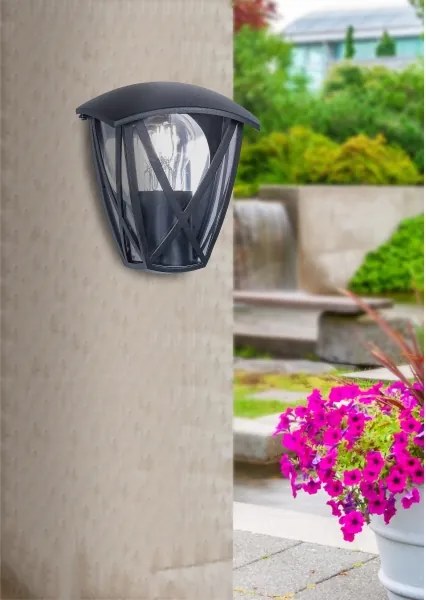 Prezent 39032 - Vonkajšie nástenné svietidlo SPLIT 1xE27/40W/230V IP44