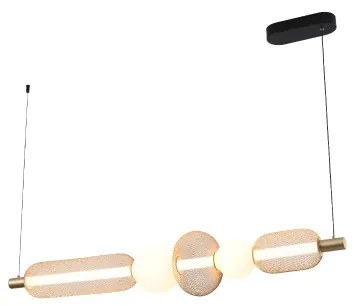 Zuma Line MD2596-5B-3BGT- LED luster na lanku SARR 27W/230V 3000-5700K zlatý + diaľkové ovládanie