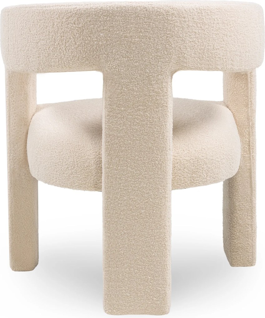 Dizajnové kreslo Lory bouclé béžové