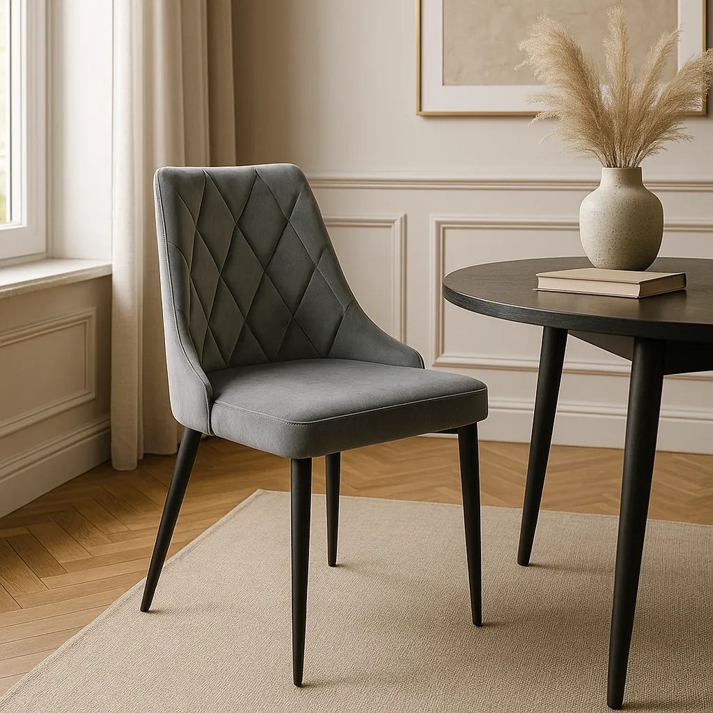 PROXIMA.store - Čalúnená jedálenská stolička CORK FARBA: modrá