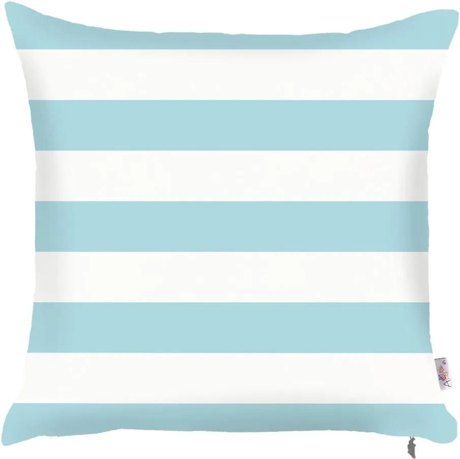 Modrá obliečka na vankúš Mike & Co. NEW YORK Stripes, 43 × 43 cm