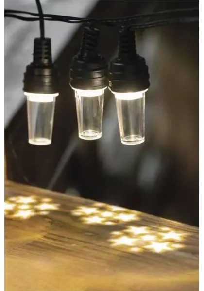 LED Vianočná vonkajšia reťaz 10xLED/9,5 m IP44 studená biela