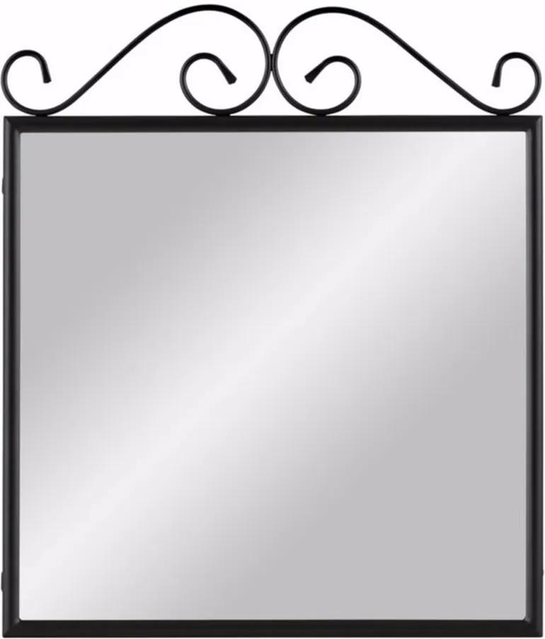 Čierne kovové zrkadlo Støraa Isabelle