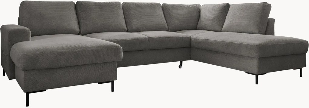 Menčestrová panoramatická rohová rozkladacia pohovka Lofty Lilly (8-miestna)