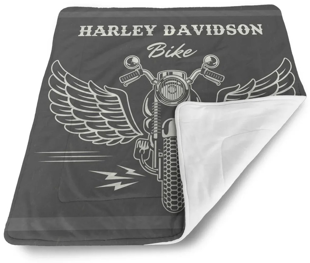Sablio Deka pre bábätko Harley-Davidson S krídlami - 80x100 cm