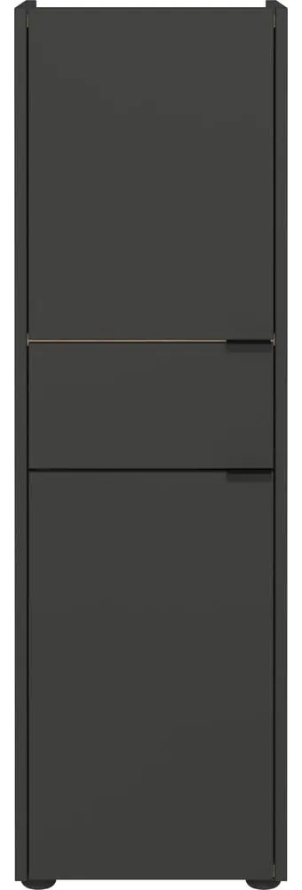 Antracitová vysoká kúpeľňová skrinka 34x111 cm Forano – Germania
