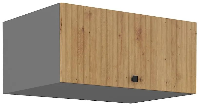 Kuchynská skrinka AVA dub artisan/antracitová 80 nagu-36 1f