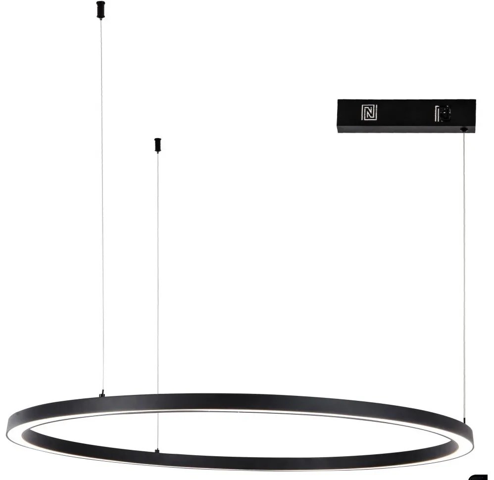 Immax NEO 07215L-LED Stmievateľný luster na lanku FINO 60W/230V 80cm čierna Tuya+DO