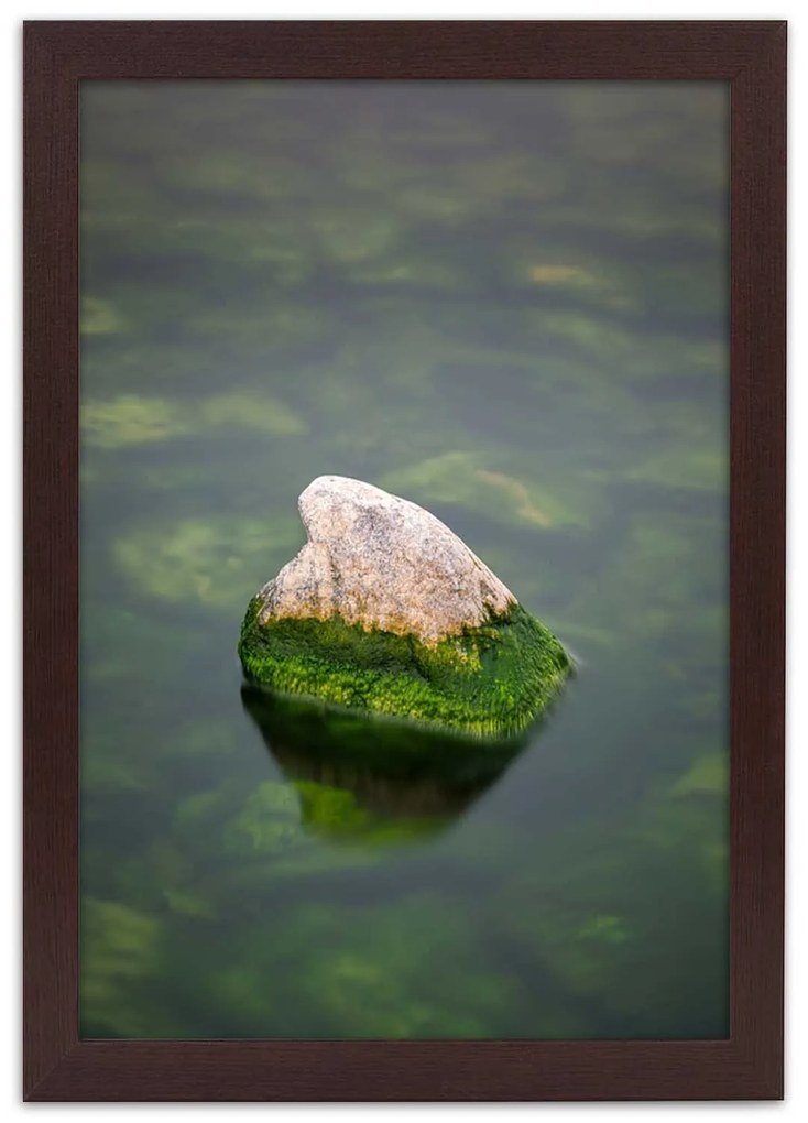Gario Plagát Kameň vo vode Farba rámu: Bez rámu, Rozmery: 30 x 45 cm
