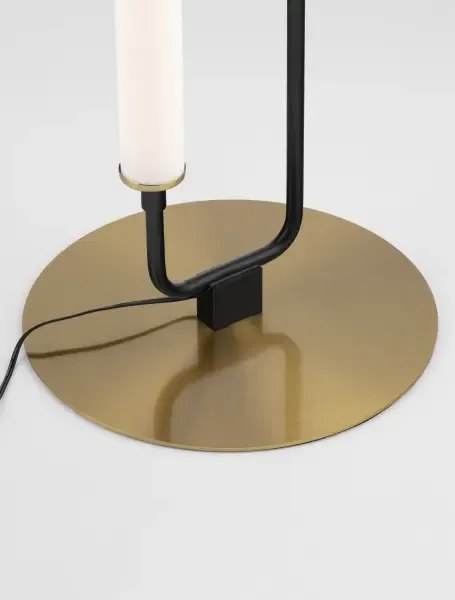 LED čierna stojaca lampa Wetro 28