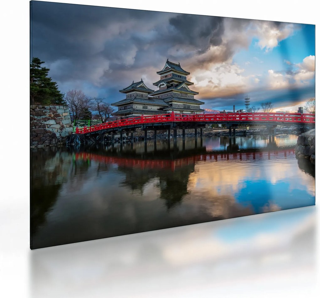 Sklenený obraz - Japonsko (70x50 cm)