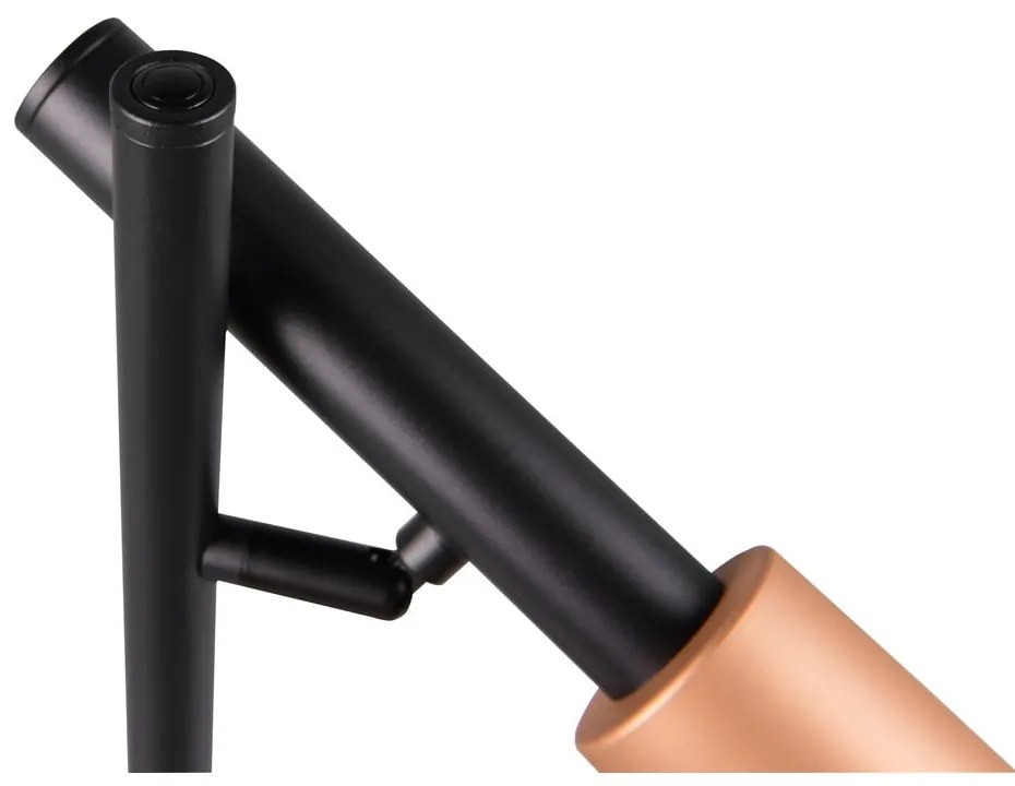 Čierna/v bronzovej farbe LED stojacia lampa (výška 150 cm) Ikaris – Trio Select