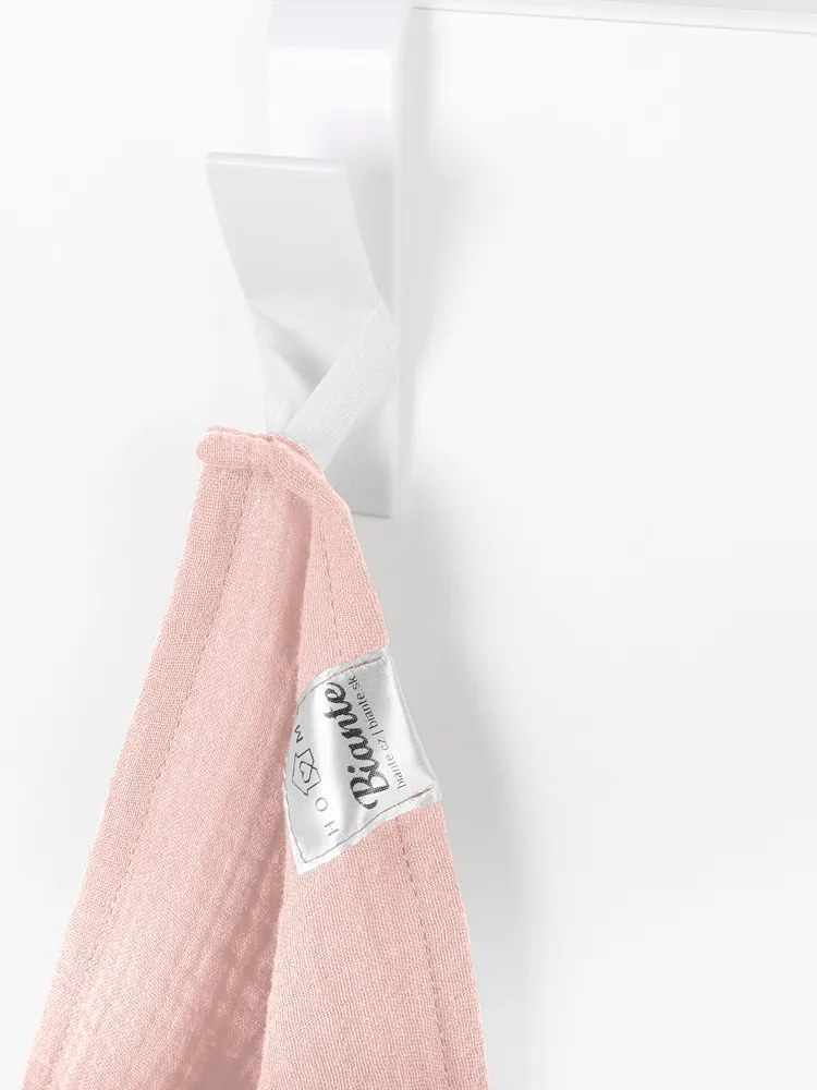 Biante Mušelínová utierka Nature MSN-077 Bledo ružová - sada 3 ks