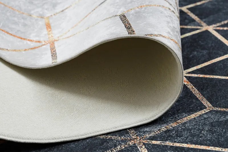 Kusový koberec ANDRE Geometric 1171, 120x170, čiernobiela, chodba / predsieň, Dywany Łuszczów