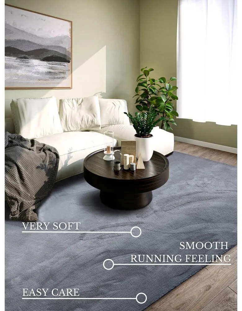 Antracitový koberec 120x170 cm Leon – Villeroy&amp;Boch