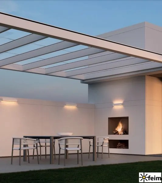 REDO 90254 AROOS exteriérové nástenné svietidlo POWER LED 16W 928lm 3000K IP65 antracit