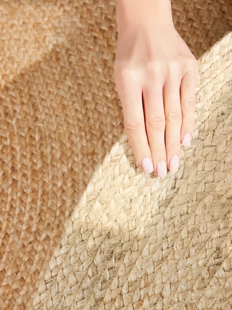 Kusový koberec Jutta 106226 Natur Gold/Ivory kruh, 240x240 (priemer) kruh, béžová, chodba / predsieň, Hanse Home