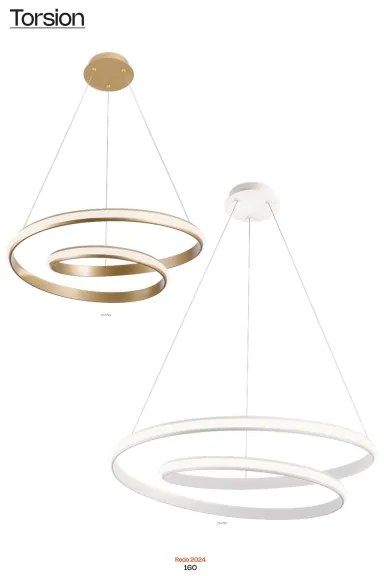 Redo 01-1794 - LED Stmievateľný luster na lanku TORSION LED/29W/230V bronz
