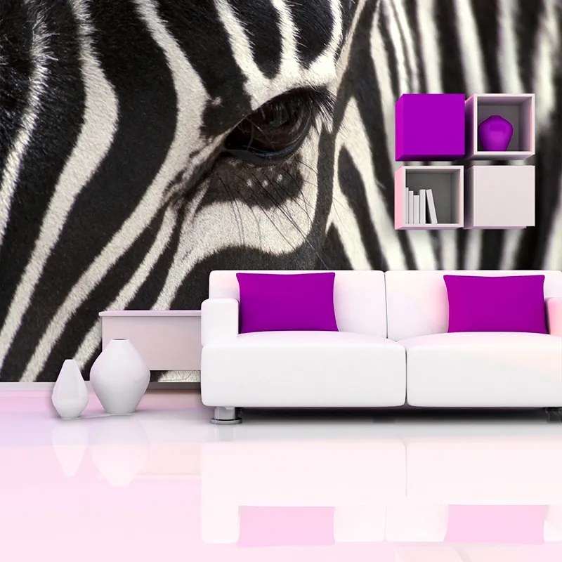 Sablio Tapeta Detail zebra - 125x75 cm
