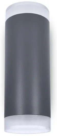 Brilagi - Vonkajšie nástenné svietidlo MATERA 2xGU10/30W/230V antracit IP54