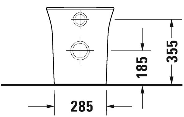 Duravit White Tulip - Stojace WC 370x580 mm, Rimless, HygieneGlaze, biela 2001092000