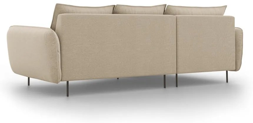 Béžová rohová pohovka Cosmopolitan Design Vienna, ľavý roh