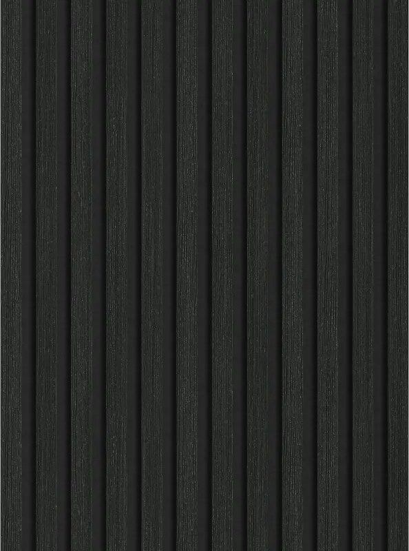 Mexen Lam-F, akustické stenové lamely 275 × 30 cm, plstený podklad 8 mm, technická dyha, dub čierny striebristý, S105-275307-3015-025