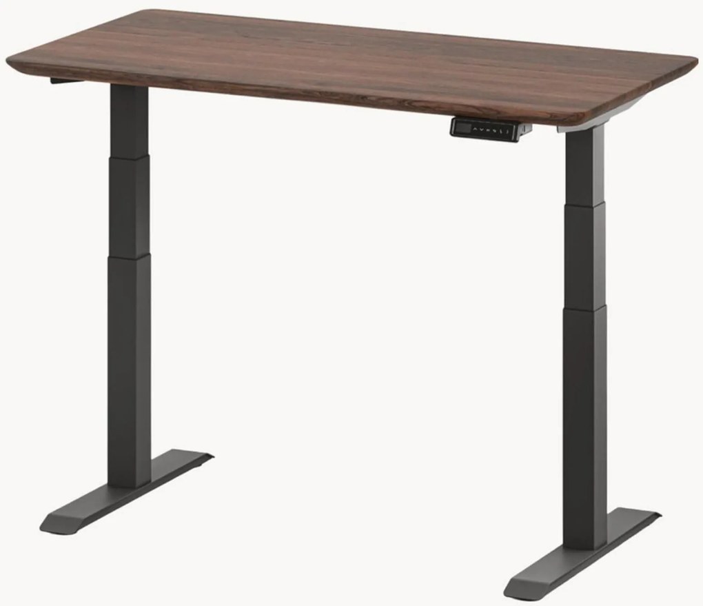 Výškovo nastaviteľný drevený písací stôl Stan