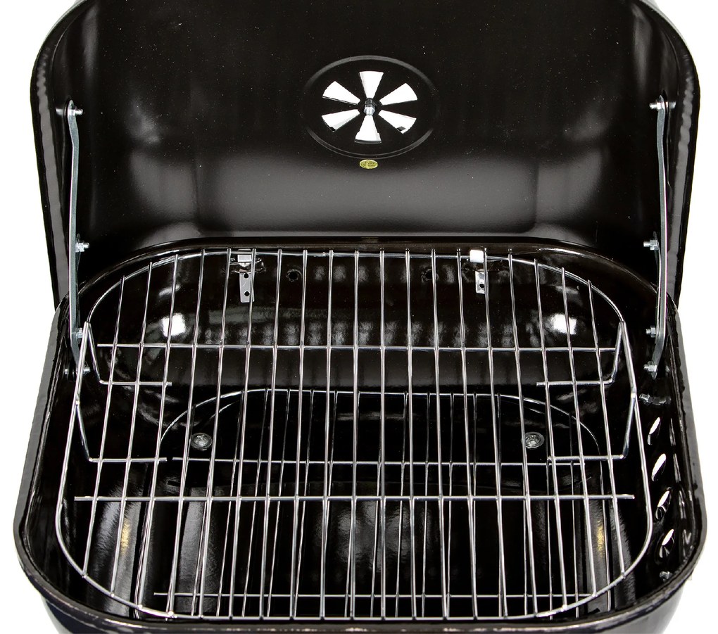 Záhradný gril s výklopným krytom + kolieska