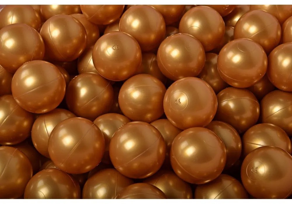 Krémový menčestrový bazénik s loptičkami ø 90x30 cm Montessori – Meowbaby