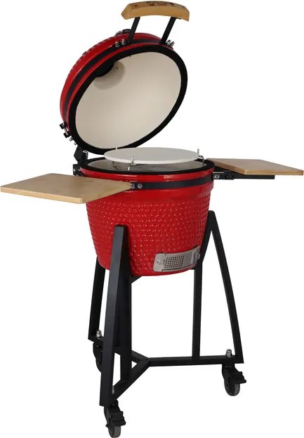 Gril Kamado Egg 16" keramický, priemer 32,5 cm, červený