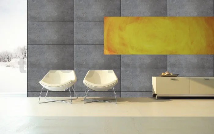 Stropné panely 3D XPS 4214, cena za kus, rozmer 100 cm x 50 cm, BETÓN sivý, IMPOL TRADE