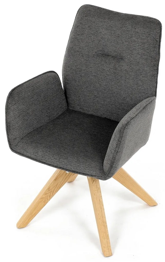 Jedálenská stolička DCH-C2148 GREY2 s vodoodolnýmpoťahom