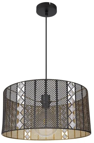Globo 15450H - Luster na lanku ABINY 1xE27/60W/230V zlatá/čierna