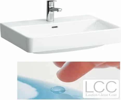 Laufen Pro S umývadlo 65x46,5 cm s otvorom uprostred h8109644001041 1096.4.400.104.1