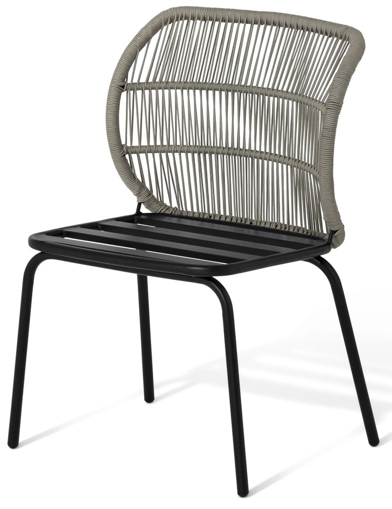 Stolička s textilným výpletom