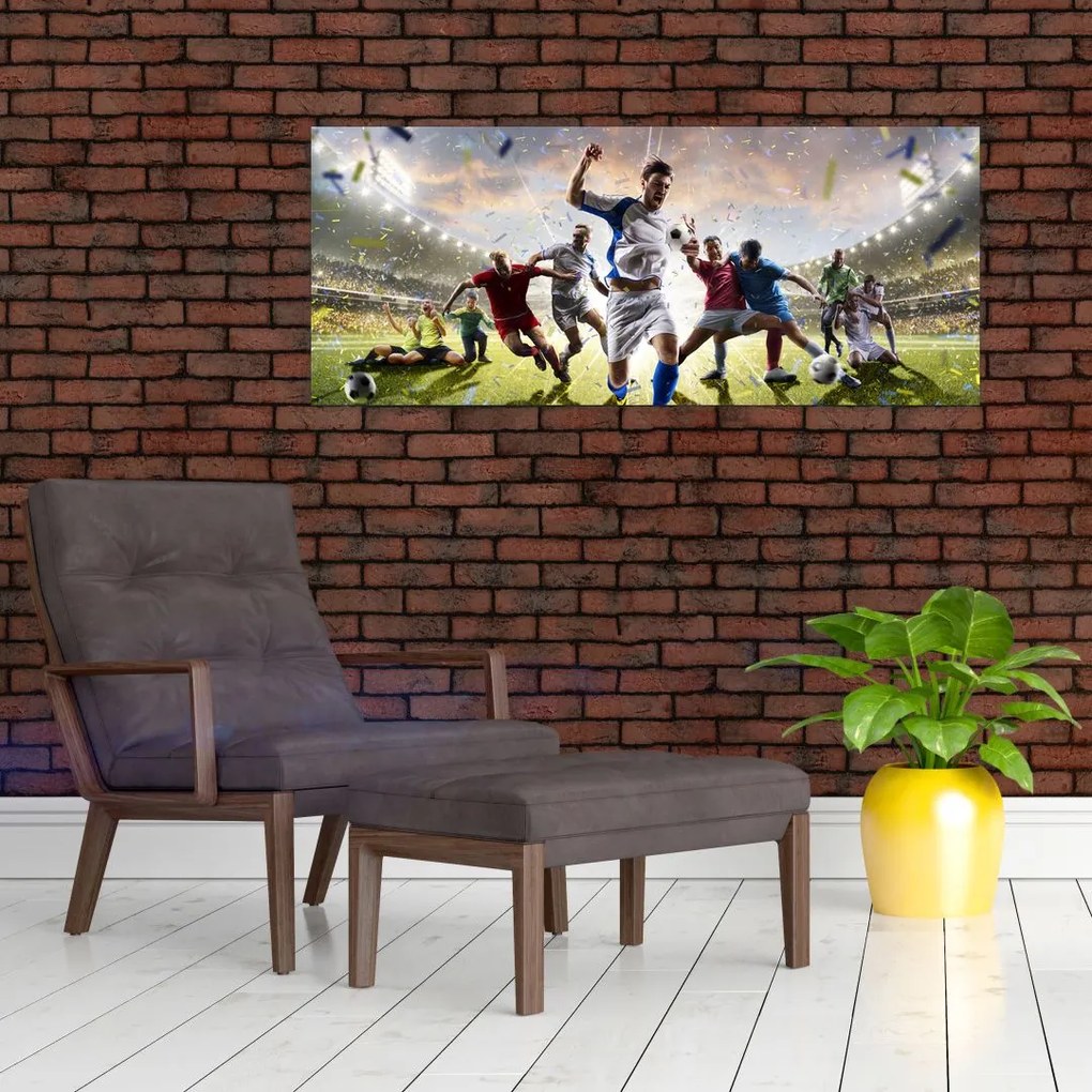 Obraz - Futbal (120x50 cm)