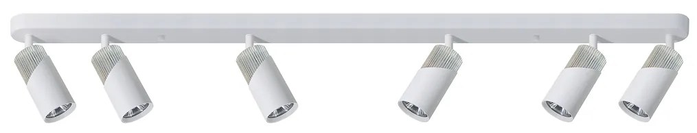 Bodové svietidlo Neo, 6x biele/chrómové kovové tienidlo, w