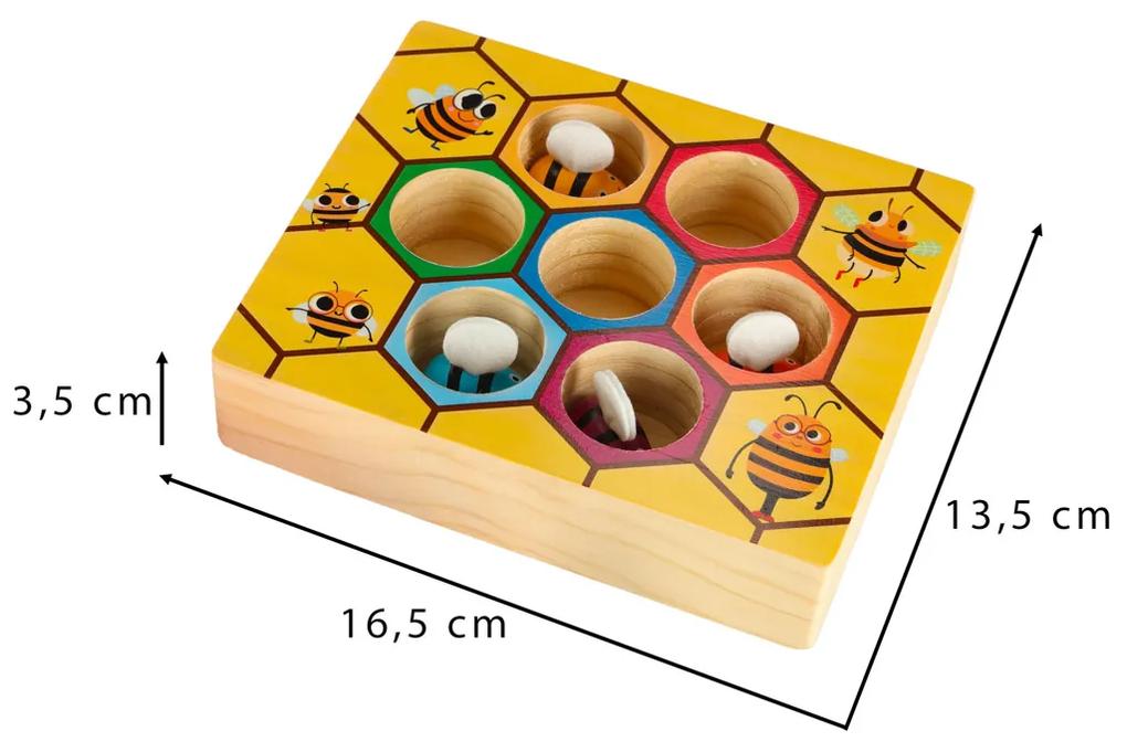 Montessori včely voštiny vzdelávacia hra