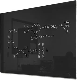 Toptabule.sk SMT6040C Sklenená magnetická tabuľa čierna 100x100cm